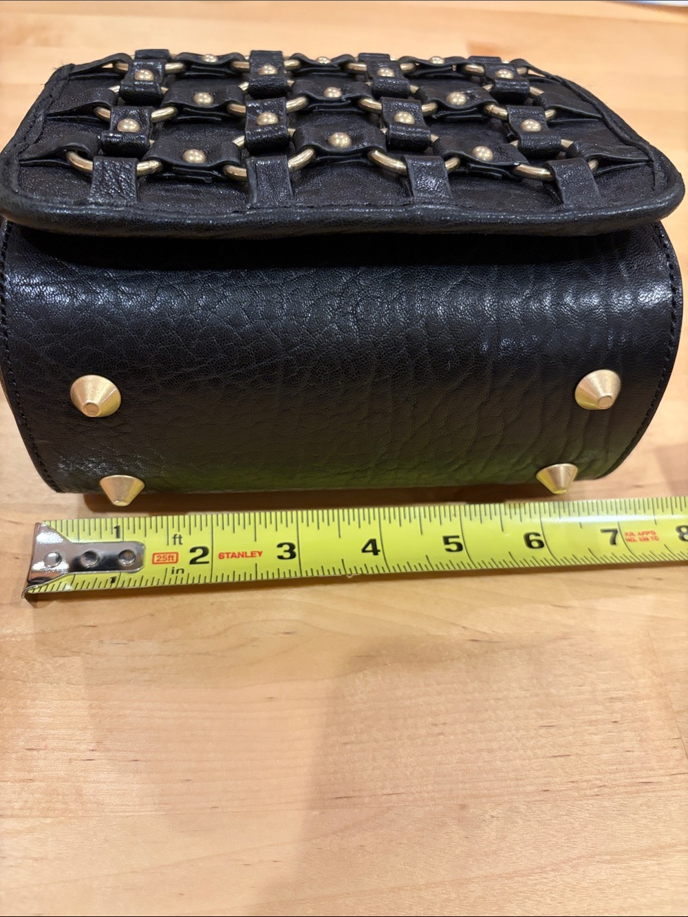 Ash small Black Lulu Crossbody Bag - Womens Shoulder Purse NWOT 100% leather - Picture 7 of 8